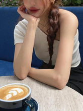 Load image into Gallery viewer, Cotton One Shoulder Top