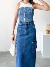 將圖片載入圖庫檢視器 Pocket Denim Slit Skirt