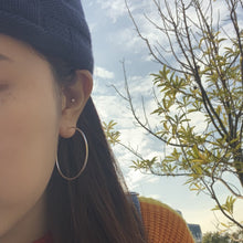 Load image into Gallery viewer, S925 Basic Hoop Earrings