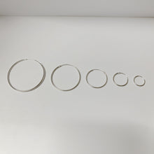 Load image into Gallery viewer, S925 Basic Hoop Earrings