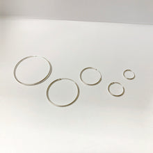 Load image into Gallery viewer, S925 Basic Hoop Earrings