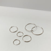 Load image into Gallery viewer, S925 Basic Hoop Earrings