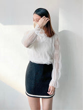 Load image into Gallery viewer, B/W Tweed Skirt