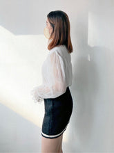 Load image into Gallery viewer, B/W Tweed Skirt