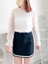 Load image into Gallery viewer, B/W Tweed Skirt