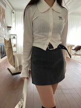 將圖片載入圖庫檢視器 Wool Belt Skirt
