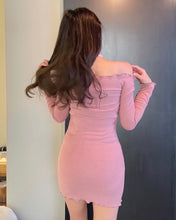 Load image into Gallery viewer, Off Shoulder Ruffle Dress