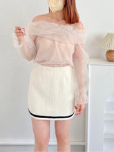 Load image into Gallery viewer, B/W Tweed Skirt