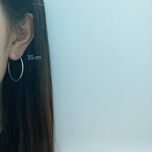 Load image into Gallery viewer, S925 Basic Hoop Earrings
