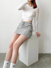 Load image into Gallery viewer, Boyfriend Cotton Skirt