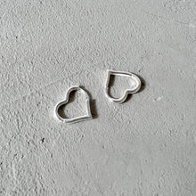 Load image into Gallery viewer, S925 Big Heart Earrings