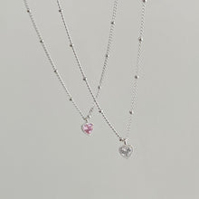 Load image into Gallery viewer, S925 Heart Stone Necklace