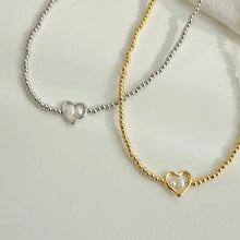 Load image into Gallery viewer, Pearl Heart Necklace