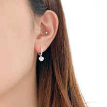 Load image into Gallery viewer, S925 Heart Stone Earrings