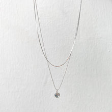 Load image into Gallery viewer, S925 Heart Stone Necklace Set