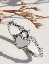 Load image into Gallery viewer, S925 Heart Lock Ring