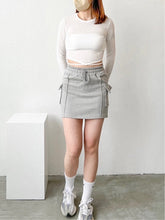 Load image into Gallery viewer, Boyfriend Cotton Skirt