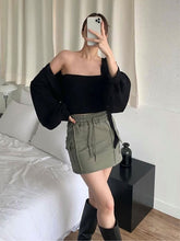Load image into Gallery viewer, Boyfriend Cotton Skirt