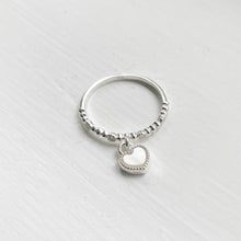 Load image into Gallery viewer, S925 Heart Lock Ring