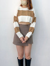 Load image into Gallery viewer, Striped Cropped Sweater