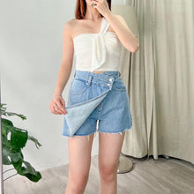 將圖片載入圖庫檢視器 Uneven Denim Skirt Pants