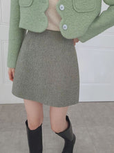 Load image into Gallery viewer, Basic Tweed Skirt