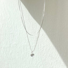 Load image into Gallery viewer, S925 Heart Stone Necklace Set