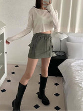 Load image into Gallery viewer, Boyfriend Cotton Skirt