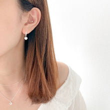 Load image into Gallery viewer, S925 Heart Stone Earrings