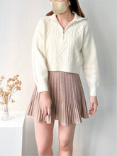 Load image into Gallery viewer, Cozy Zipper Knit Top