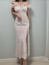 將圖片載入圖庫檢視器 Floral Ribbon Slit Dress