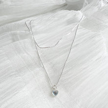 Load image into Gallery viewer, S925 Heart Stone Necklace Set