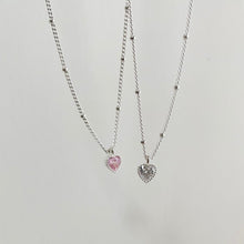 Load image into Gallery viewer, S925 Heart Stone Necklace