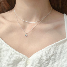 Load image into Gallery viewer, S925 Heart Stone Necklace Set