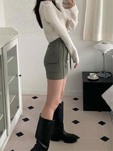 Load image into Gallery viewer, Boyfriend Cotton Skirt