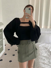 Load image into Gallery viewer, Boyfriend Cotton Skirt