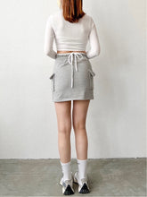 Load image into Gallery viewer, Boyfriend Cotton Skirt