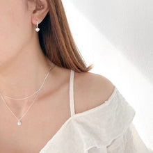 Load image into Gallery viewer, S925 Heart Stone Necklace Set