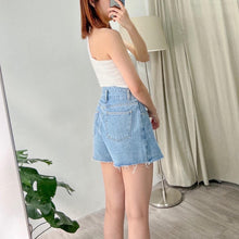 將圖片載入圖庫檢視器 Uneven Denim Skirt Pants