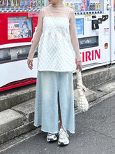 Load image into Gallery viewer, Denim Cotton Maxi Skirt
