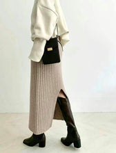 將圖片載入圖庫檢視器 Wool50 Basic Slit Skirt
