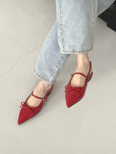 將圖片載入圖庫檢視器 Ribbon Slingback Flats
