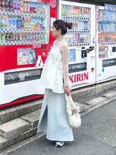 Load image into Gallery viewer, Denim Cotton Maxi Skirt
