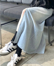 Load image into Gallery viewer, Denim Cotton Maxi Skirt
