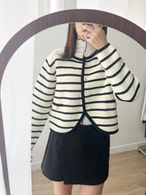 Load image into Gallery viewer, Striped Button Up Cardigan
