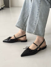 將圖片載入圖庫檢視器 Ribbon Slingback Flats
