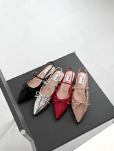 將圖片載入圖庫檢視器 Ribbon Slingback Flats
