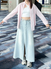 Load image into Gallery viewer, Denim Cotton Maxi Skirt
