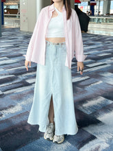 Load image into Gallery viewer, Denim Cotton Maxi Skirt
