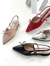 將圖片載入圖庫檢視器 Ribbon Slingback Flats
